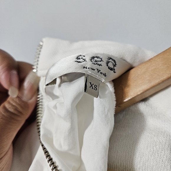 Sea New York White Ruffle Terry Cloth Sweatshirt - Picture 11 of 12